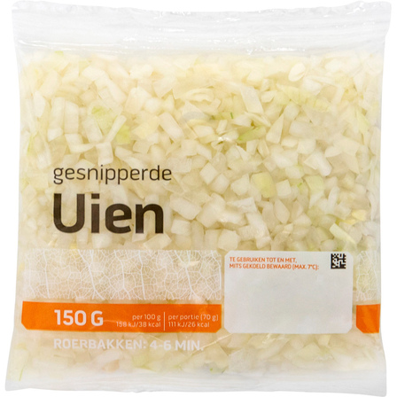 Gesnipperde Uien