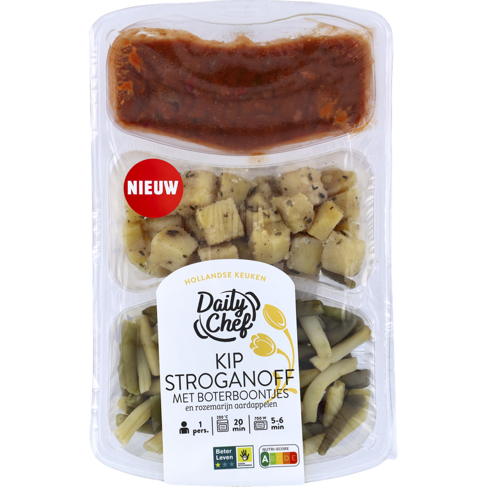 Kip met stroganoff-saus