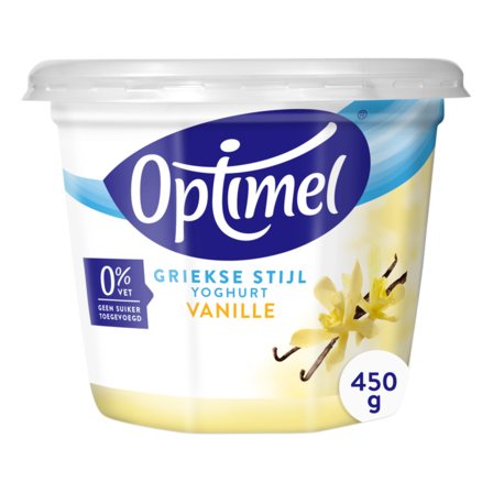 Optimel Yoghurt Griekse stijl vanille  1 x 450 g