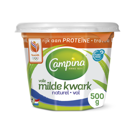 Campina volle kwark naturel 500 g