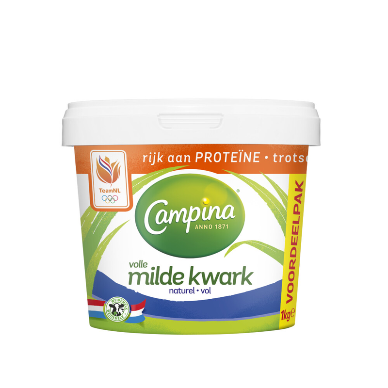 Campina Volle kwark naturel voordeelpak