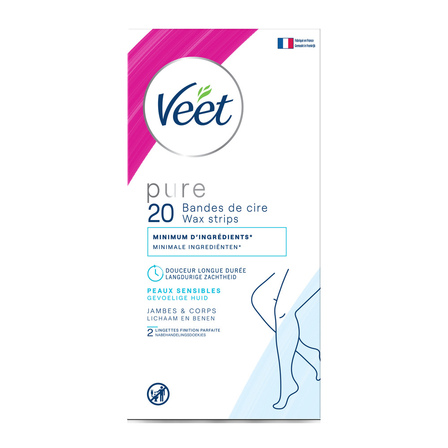 Veet Pure Wax Strips Gevoelige Huid