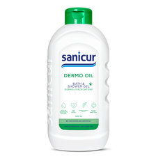 Sanicur Dermo Olie Bad en Douche Gel Dermo Verzachtend 1000 ml