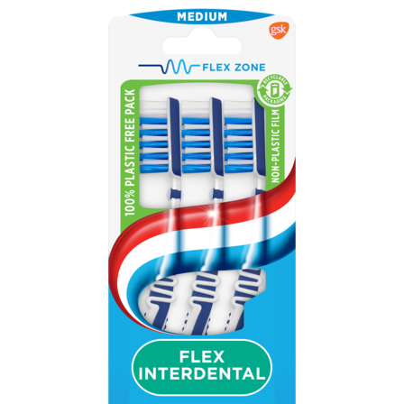 Aquafresh tandenborstel  flex interdental medium