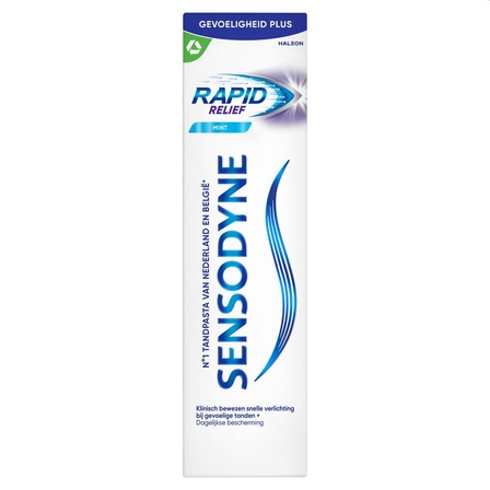 Sensodyne Rapid Relief tube .