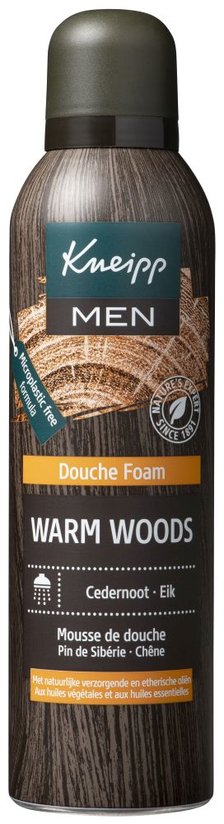 Kneipp Douche foam Men Warm Woods  Cedernoot - Eik