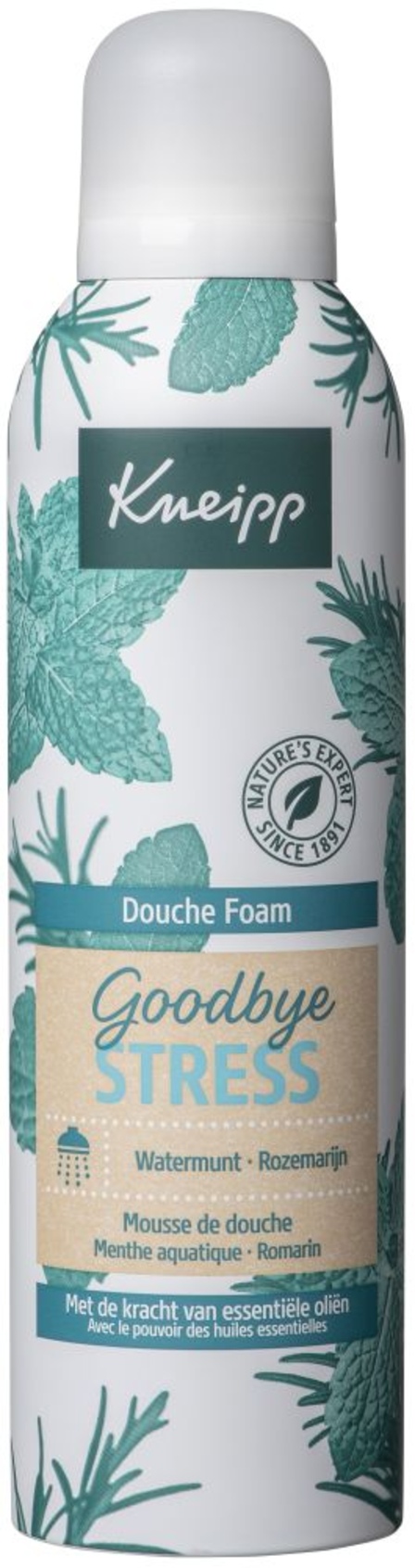 Kneipp Douche foam Goodbye Stress Watermunt - Rozemarijn