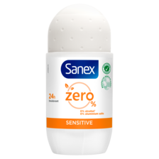 Sanex Zero% Sensitive Gevoelige Huid Deodorant Roller 50 ml