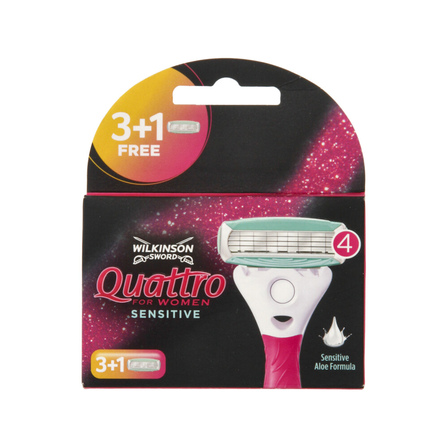 Wilkinson Scheermesjes Quattro  For Woman Sensitive