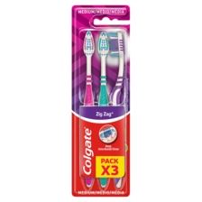 Colgate Zig Zag Medium tandenborstel triopak