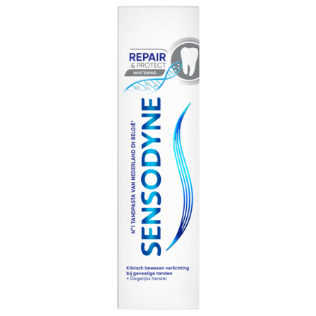 Sensodyne whitening repair & protect tandpasta Tube .