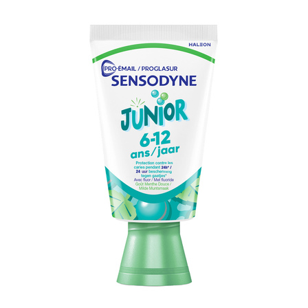 Sensodyne Proglasur Junior Milde Muntsmaak Tandpasta 6-12 jr