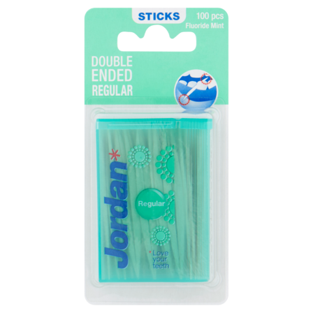 Jordan Sticks Fluoride Mint Double Ended Regular 100 Stuks