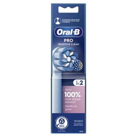 Oral-B Opzetborstels, 1x Sensitive Clean + 1x Sensi Ultrathin