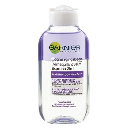 Garnier SkinActive 2-in-1 Oogreinigingslotion  Reinigt Waterproof Make-Up & Verzorgt de Wimpers