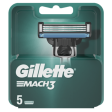 Gillette Mach3 Navulmesjes Voor Mannen Navulmesjes, 5 Stuks