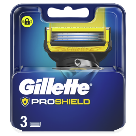 Gillette ProShield Navulmesjes Voor Scheersysteem Voor Mannen, 3 Stuks