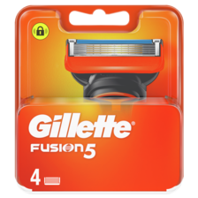 Gillette Fusion5 Navulmesjes Voor Mannen, 4 Stuks