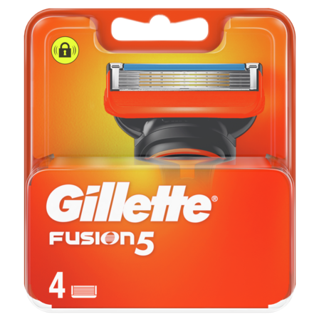 Gillette Fusion5 Navulmesjes Voor Mannen, 4 Stuks