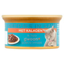 g'woon Reepjes in Saus met Kalkoen 85 g