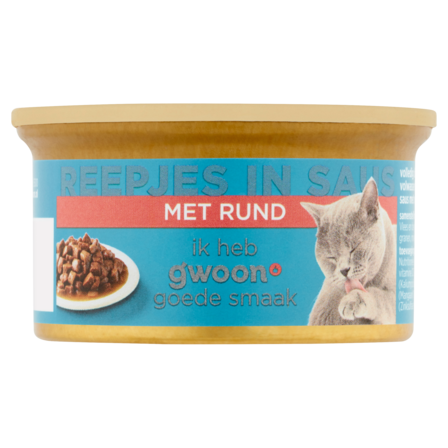 g'woon Reepjes in Saus met Rund 85 g