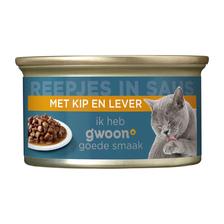 g'woon Reepjes in Saus kip-lever