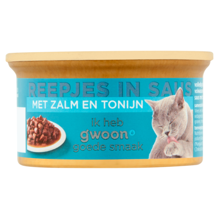 g'woon Reepjes in Saus met Zalm en Tonijn 85 g