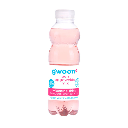 G'woon Vitaminewater Framboos-Granaatappel