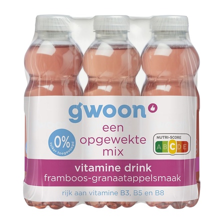 G'woon Vitaminewater framboos-granaatappel