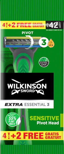 Wilkinson Scheermesjes Wegwerp  Extra Sensitive 4+2