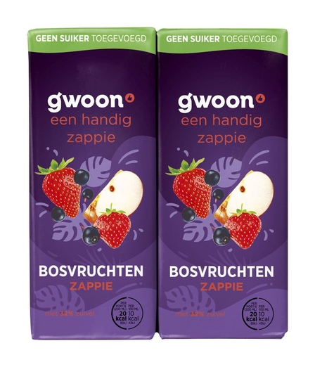 g'woon Zappie Bosvruchten 10 x 200 ml