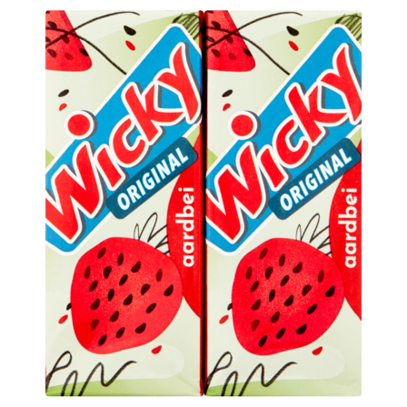 Wicky Original Aardbei 10 x 200 ml