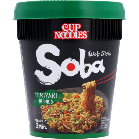 Nissin Soba Noedels met Yakisoba Saus Teriyaki