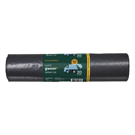G'woon Huisvuilniszakken 60 Liter