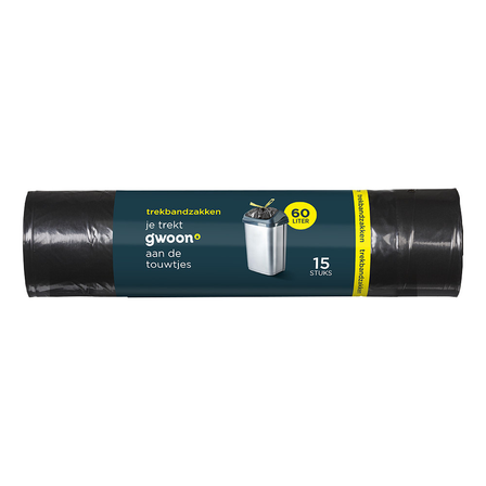 g'woon Trekbandzakken 60 Liter