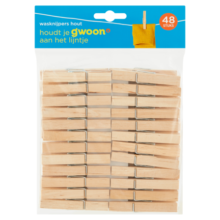 g'woon Wasknijper Hout