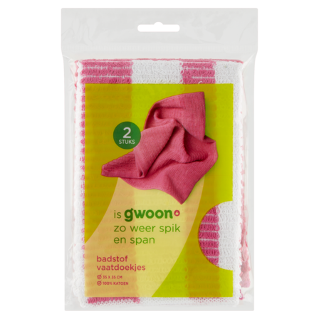 g'woon Badstof Vaatdoekjes