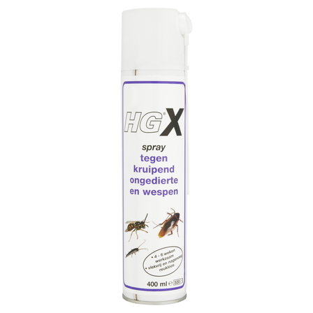 HGX Spray tegen Kruipend Ongedierte en Wespen 400 ml