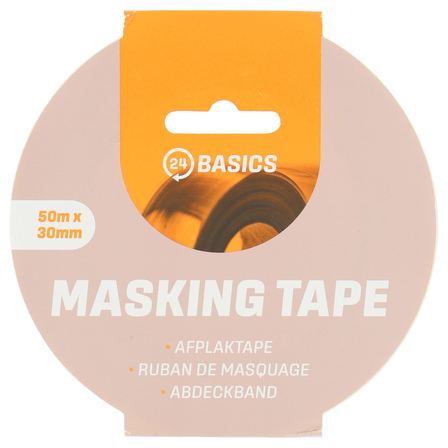 24Basics afplaktape 50 meter x 30 mm