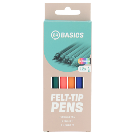 24basics Viltstiften set 12 st