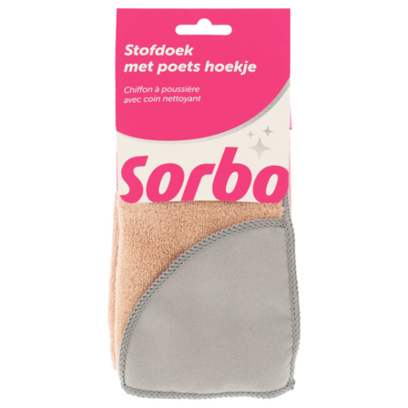 Sorbo Stofdoek met poets hoekje 38x3
