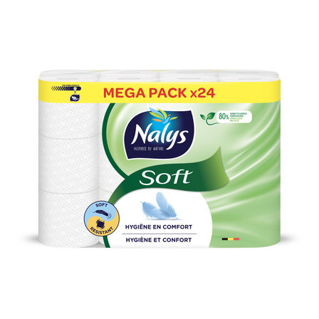 Nalys toiletpapier  soft hybrid