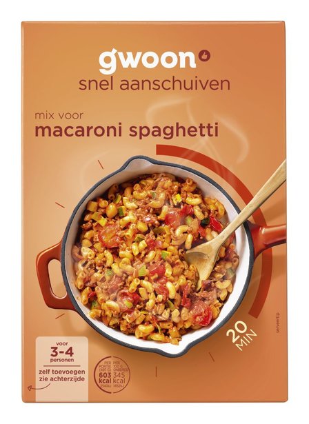 g'woon Mix voor Macaroni Spaghetti 40 g