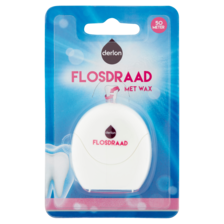 Derlon Flosdraad met Wax 50 Meter