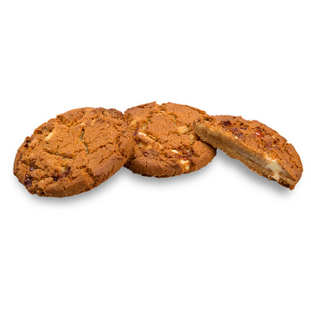 Framboos witte choco cookie