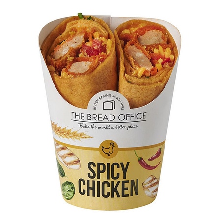 The Bread Office wrap spicy chicken