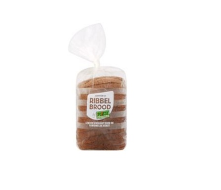 Ribbelbrood fijn volkoren half