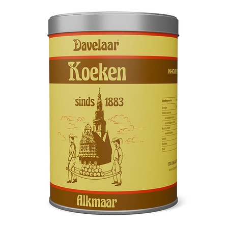 Davelaar koeken in blik