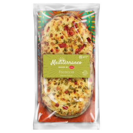 Boboli Mediterraneo Focaccia Paprika & Olives 2 x 165 g