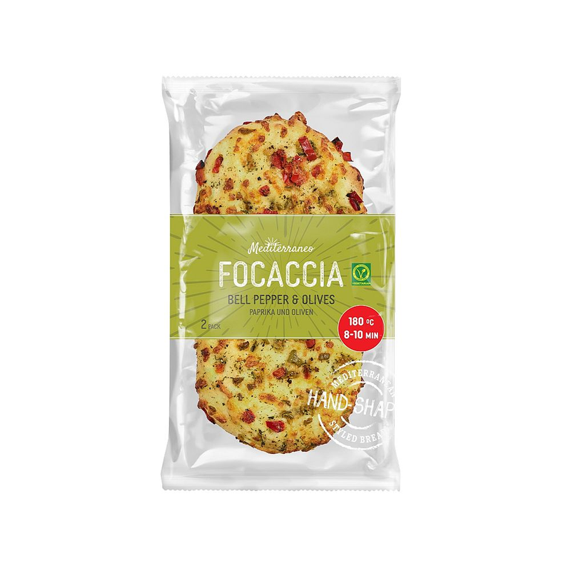 Boboli Mediterraneo Focaccia Paprika & Olives